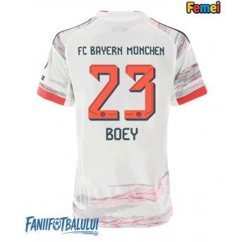 Bayern Munich Sacha Boey #23 Tricou Fotbal Replică 2025-26 Femei Deplasare